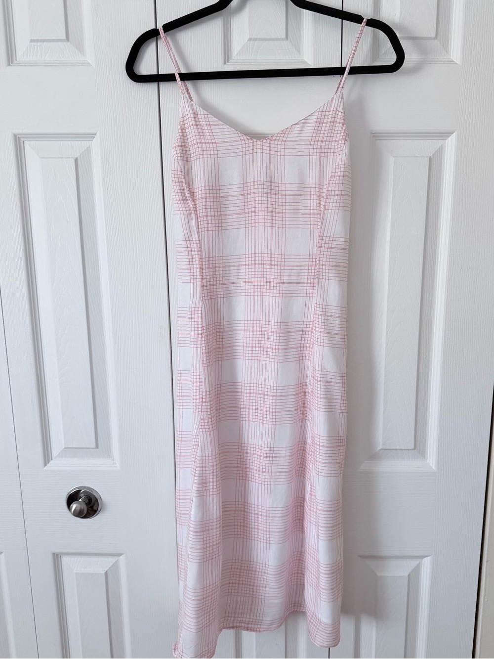 Old Navy - Red Plaid Slip Dress size XS